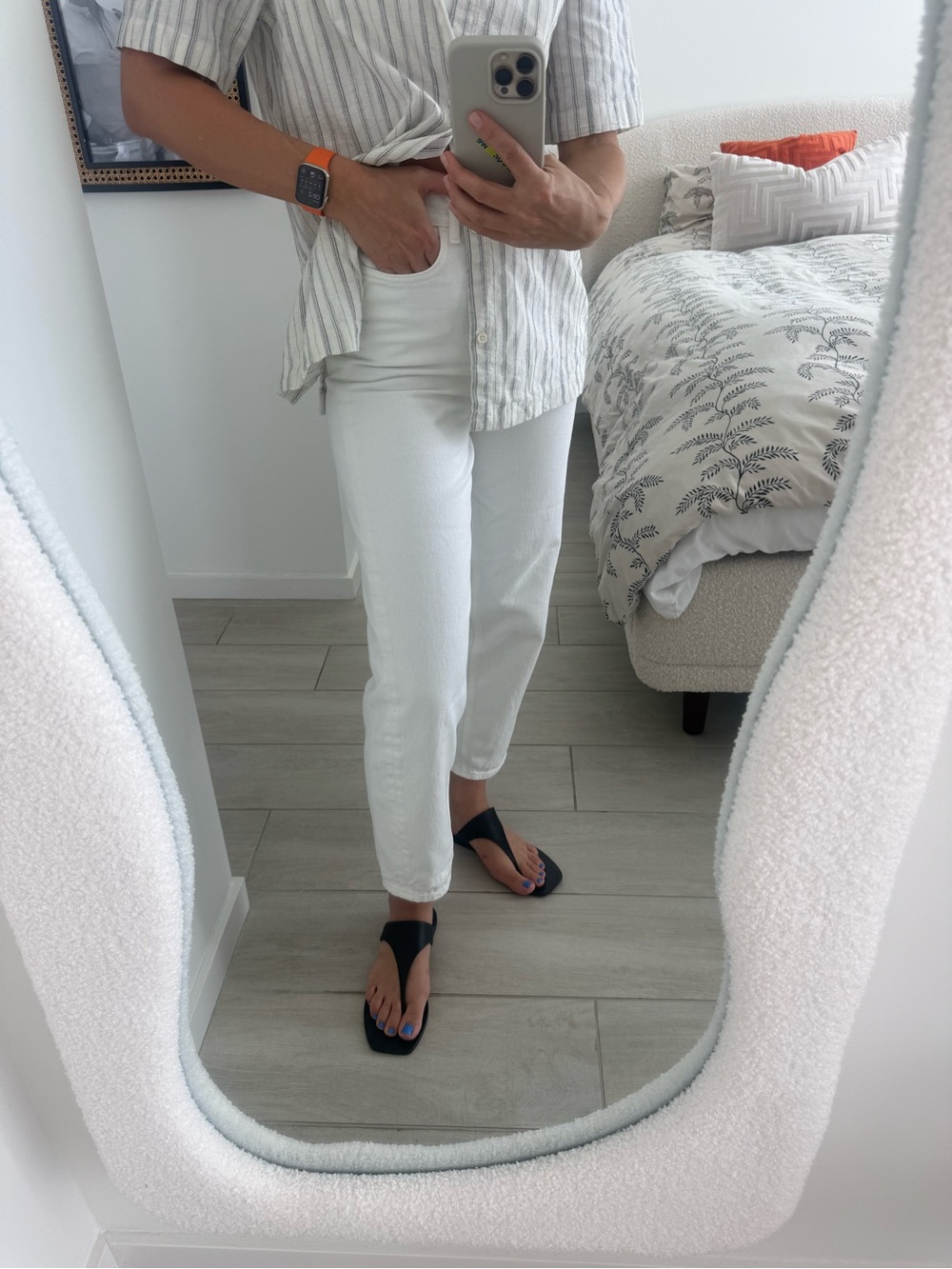COS White Cropped Ankle Jeans